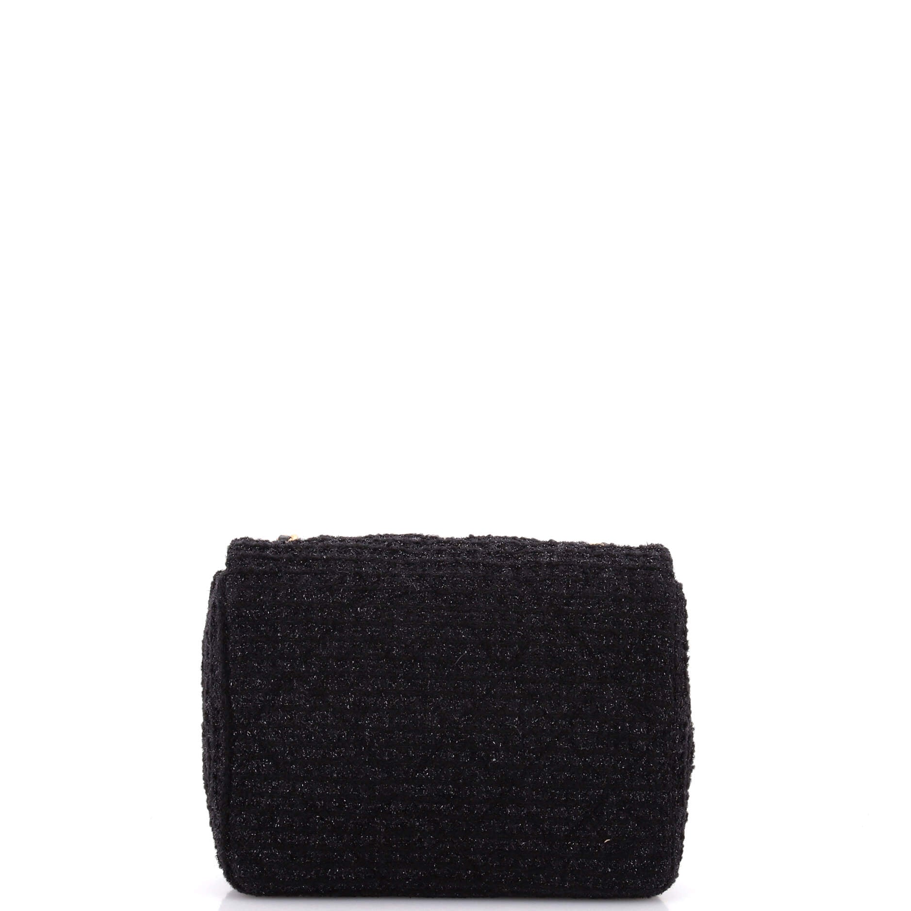 Square Classic Single Flap Bag Quilted Tweed Mini