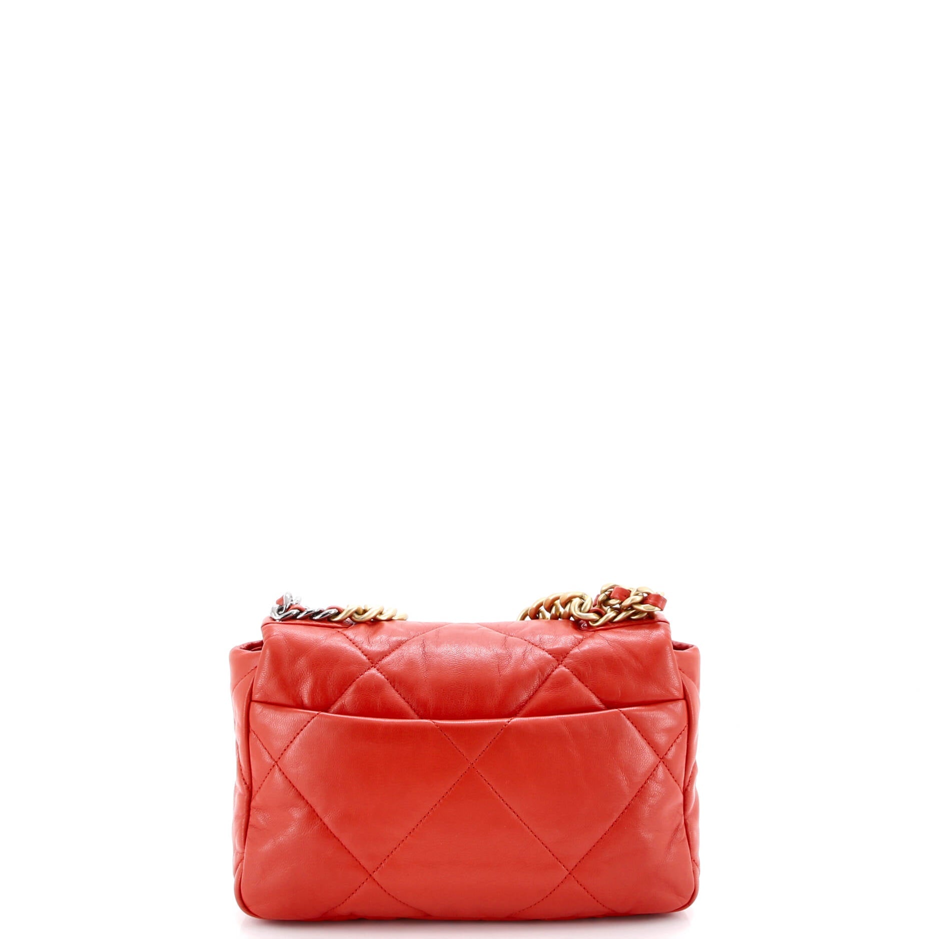 19 Flap Bag Quilted Leather Medium