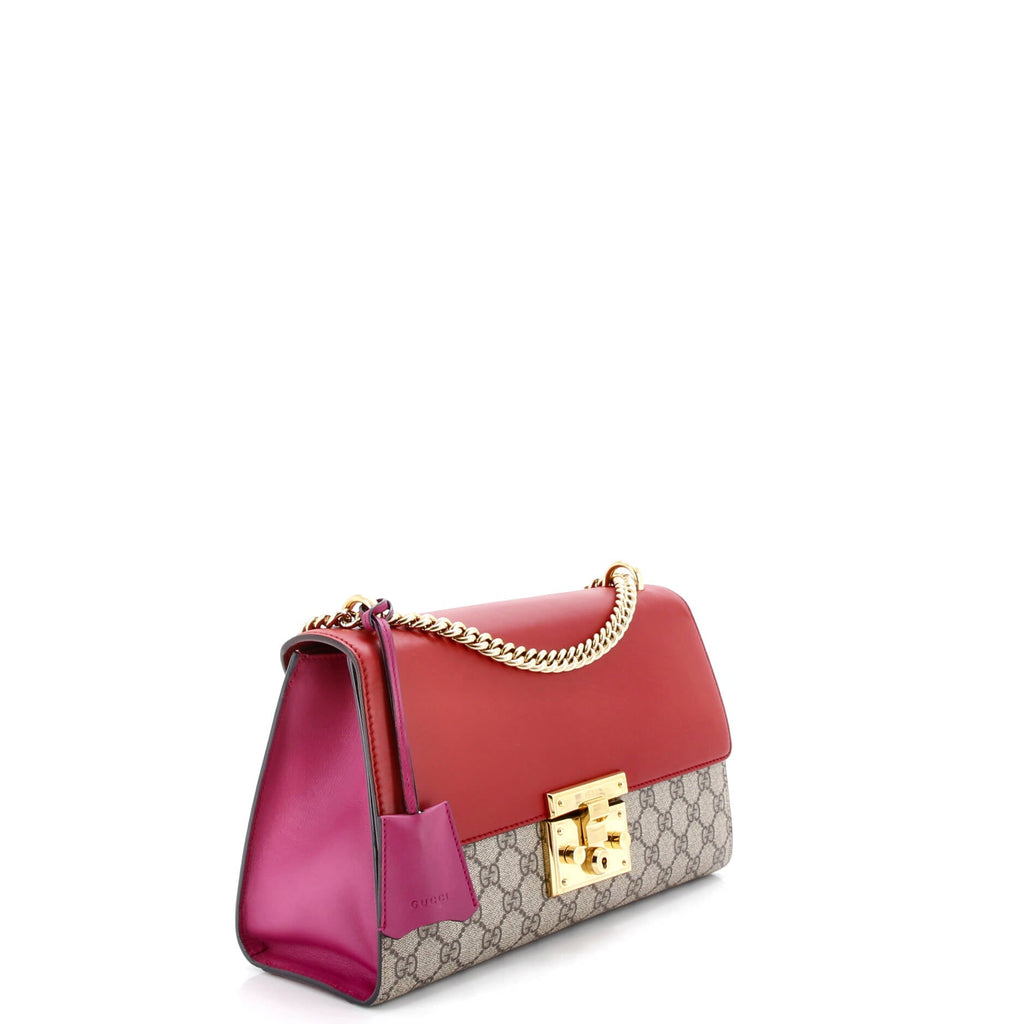 Padlock Shoulder Bag GG Coated Canvas and Leather Medium