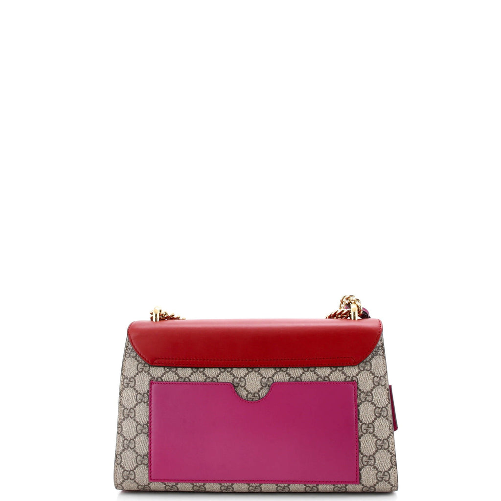 Padlock Shoulder Bag GG Coated Canvas and Leather Medium
