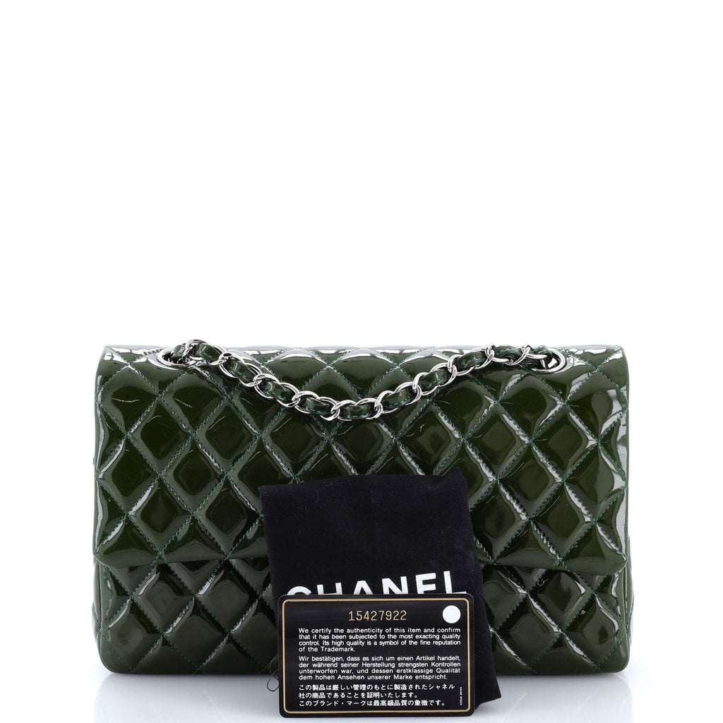 Classic Double Flap Bag Quilted Patent Medium