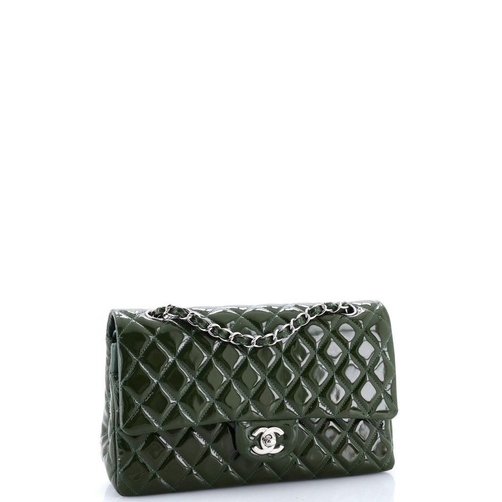 Classic Double Flap Bag Quilted Patent Medium