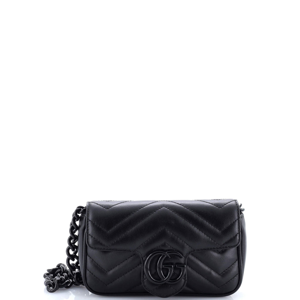 GG Marmont Flap Belt Bag Matelasse Leather