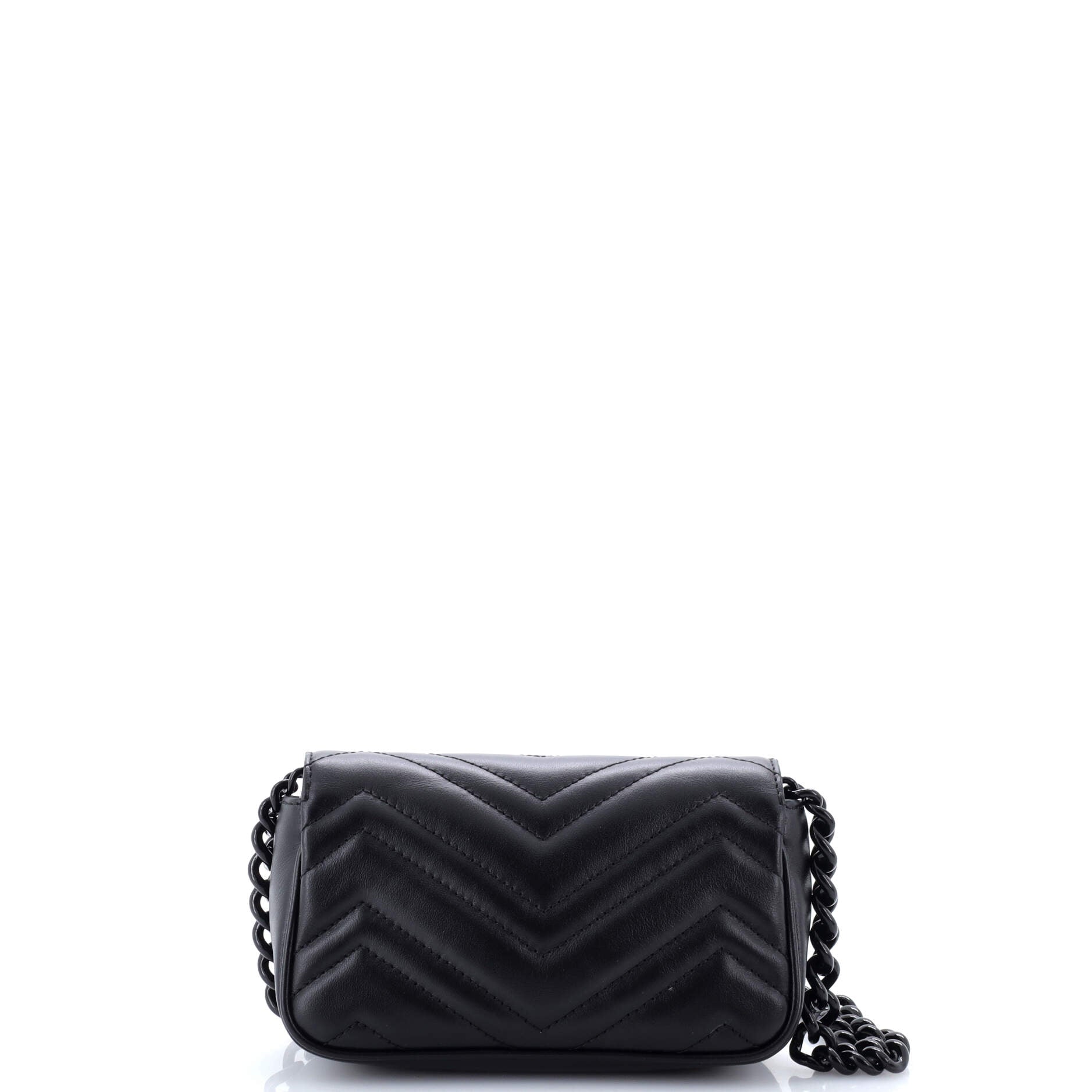 GG Marmont Flap Belt Bag Matelasse Leather
