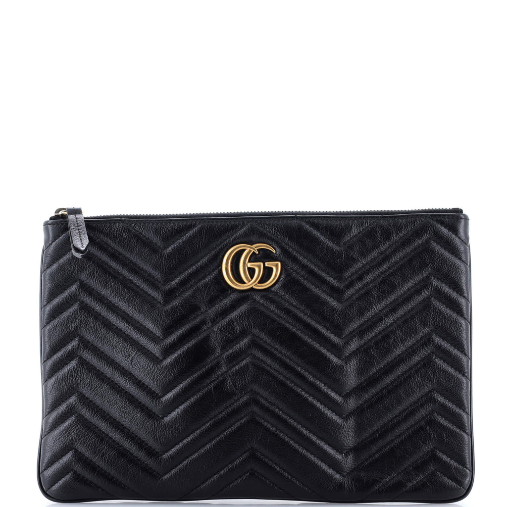 GG Marmont Clutch Matelasse Leather