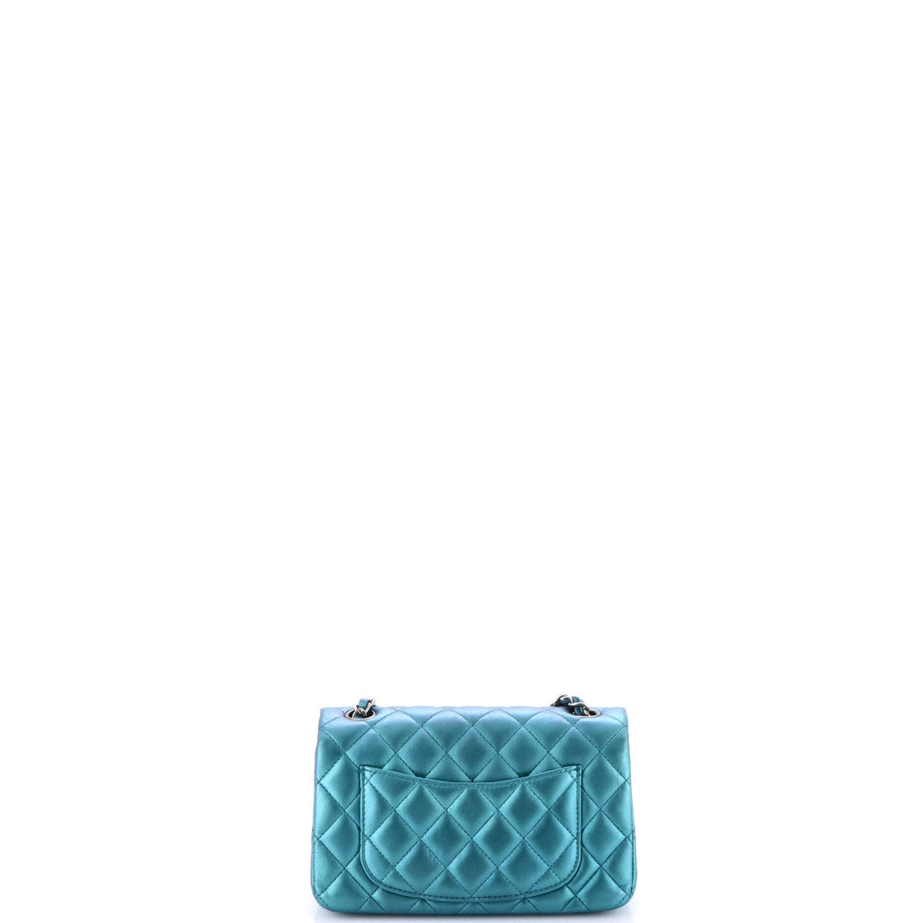 Classic Single Flap Bag Quilted Metallic Lambskin Mini