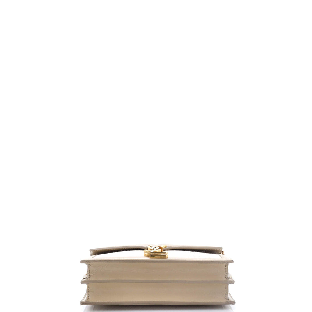 Cassandra Chain Shoulder Bag Canvas with Leather Small
