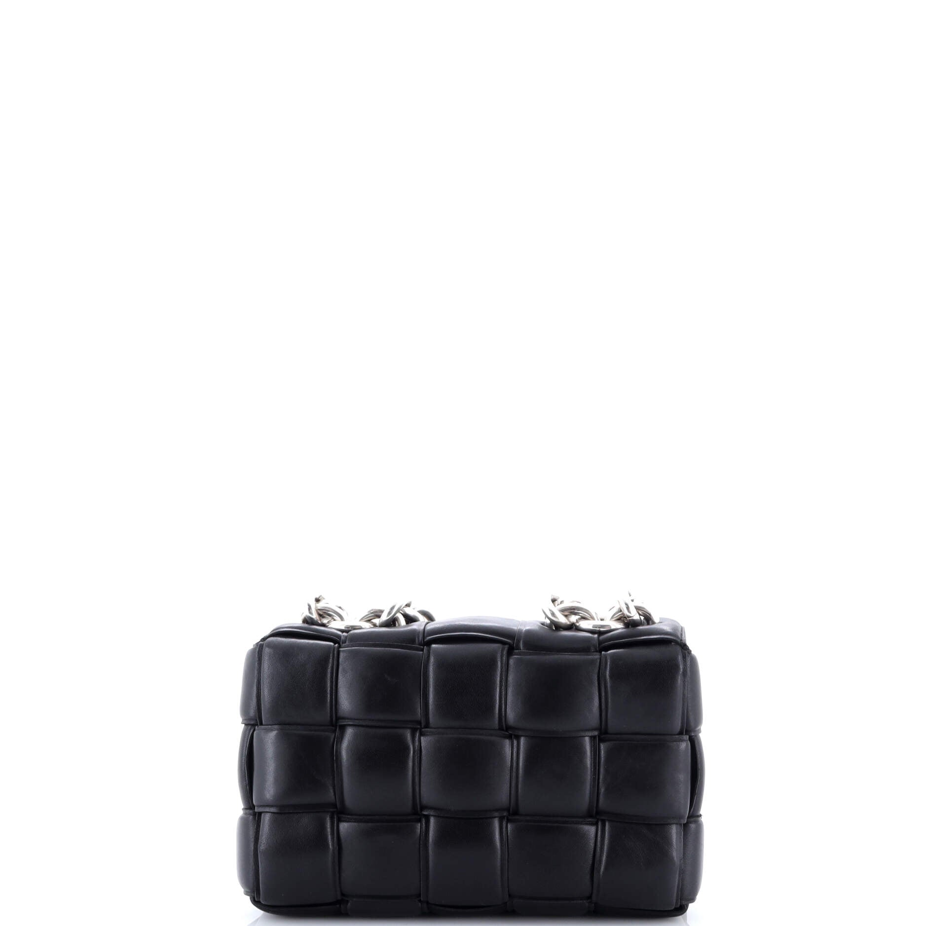 Cassette Chain Crossbody Bag Padded Maxi Intrecciato Leather