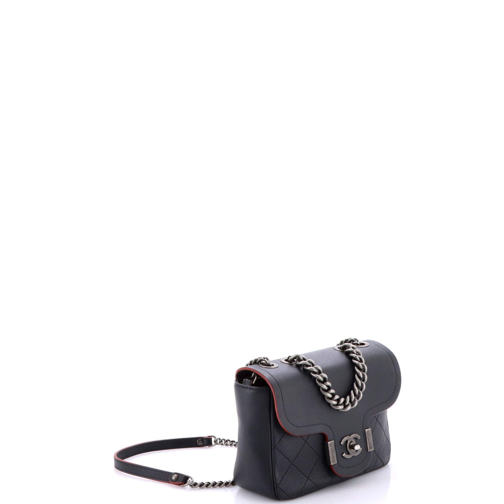 Archi Chic Flap Bag Quilted Grained Calfskin Small