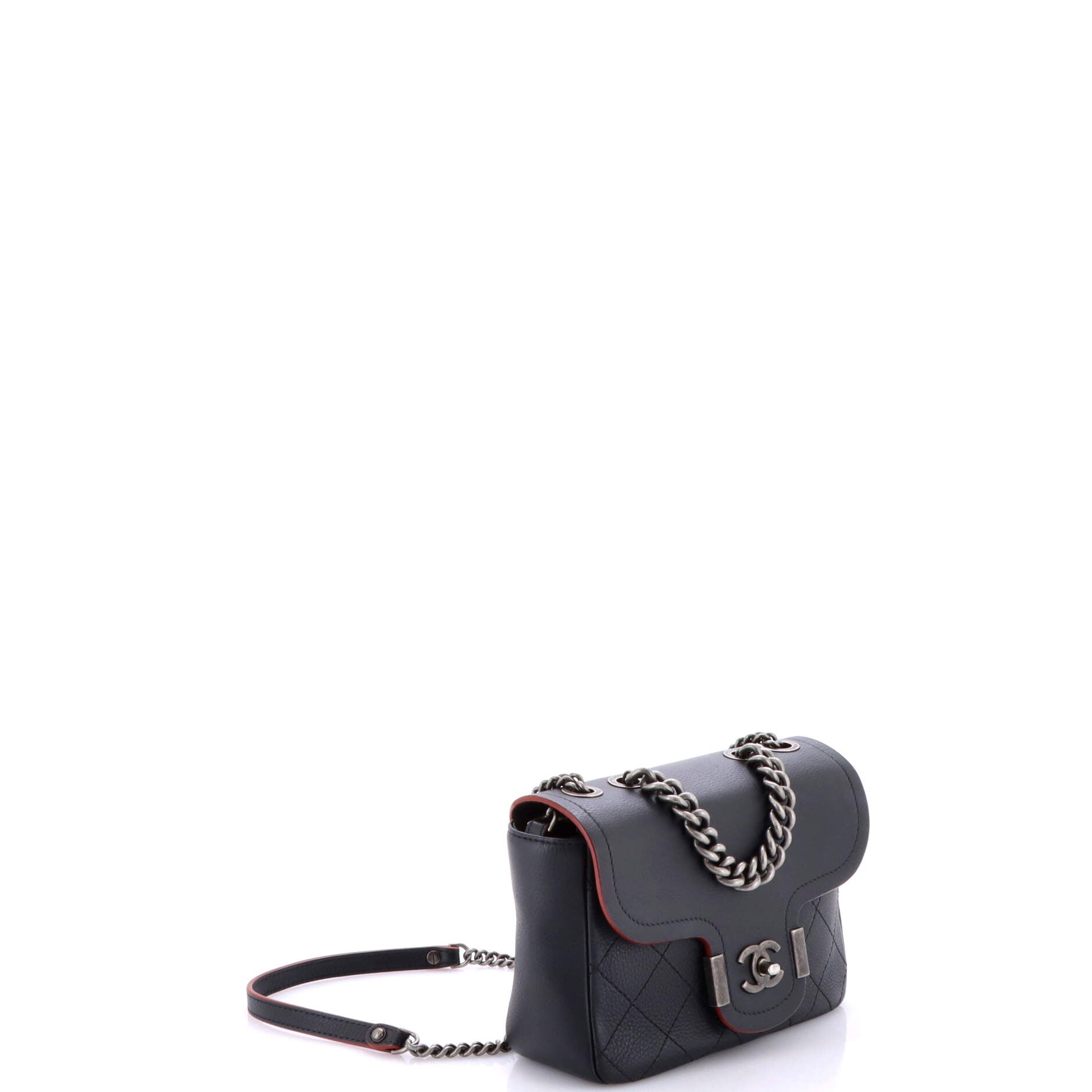 Archi Chic Flap Bag Quilted Grained Calfskin Small