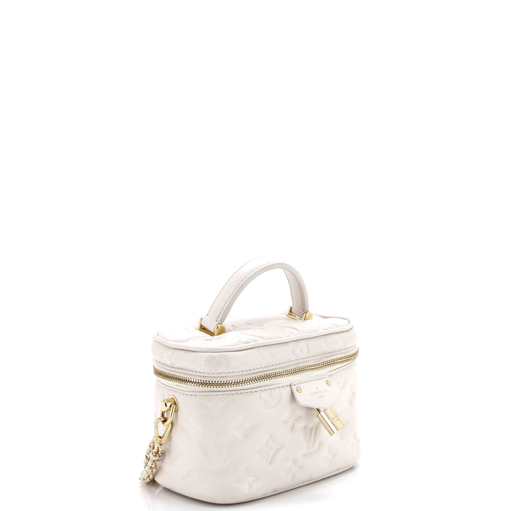 Vanity Handbag Monogram Embossed Lambskin PM