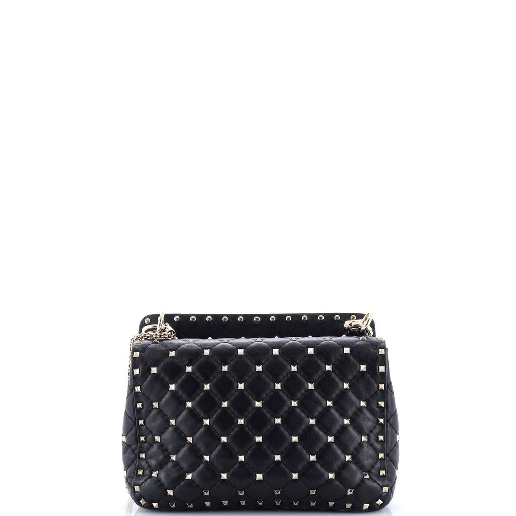 VLTN Rockstud Spike Flap Bag Quilted Leather Medium