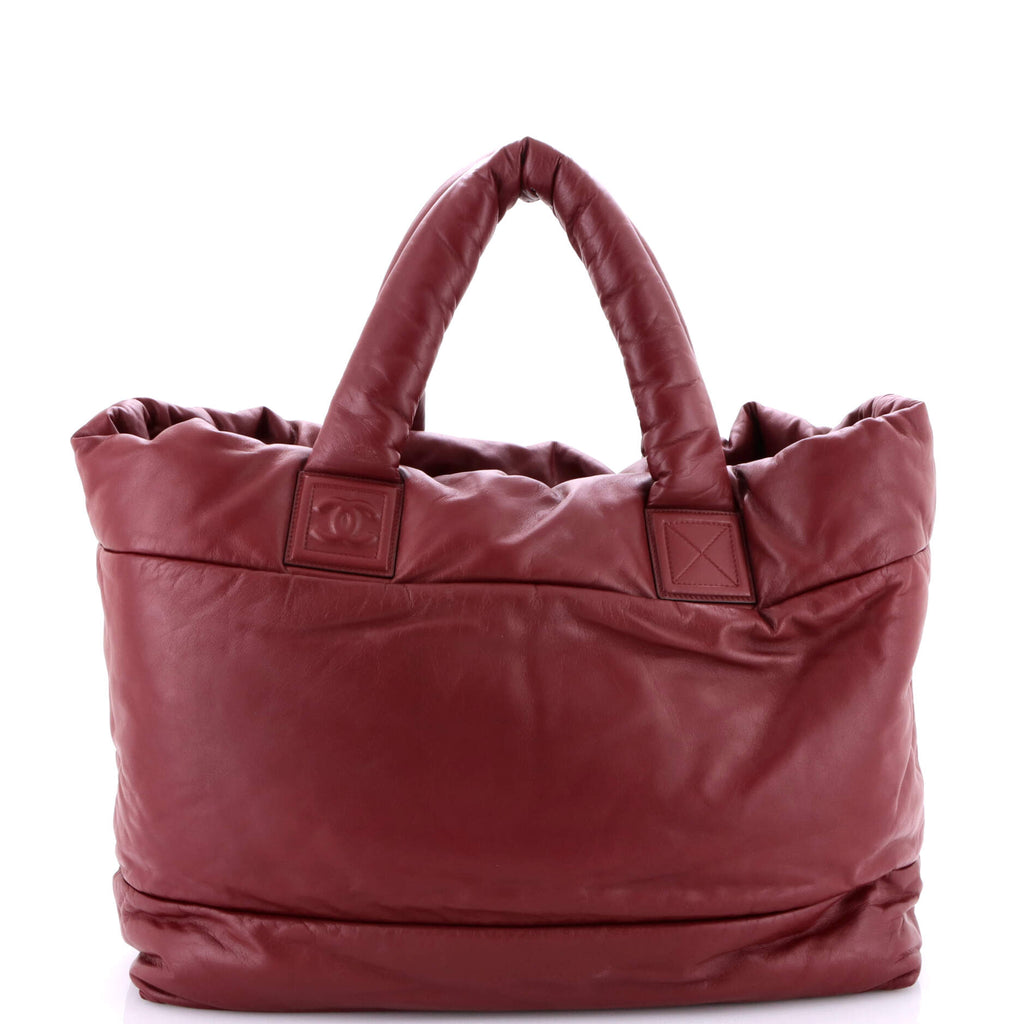 Coco Cocoon Reversible Tote Quilted Lambskin Large