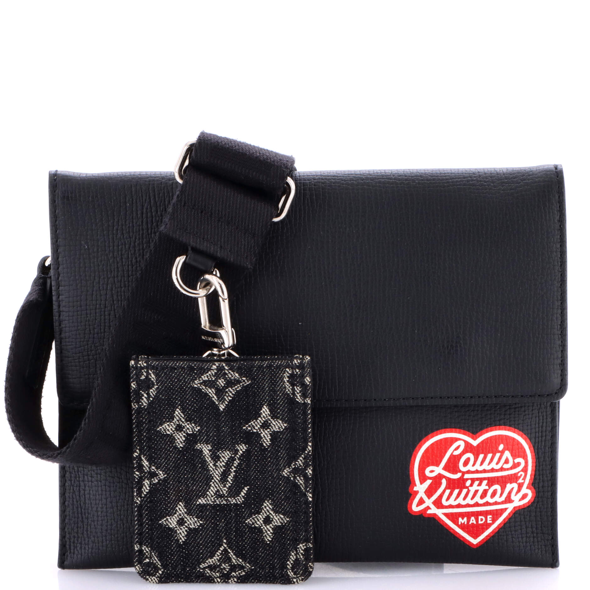 Nigo Trio Messenger Pouch Monogram Denim and Taurillon Leather
