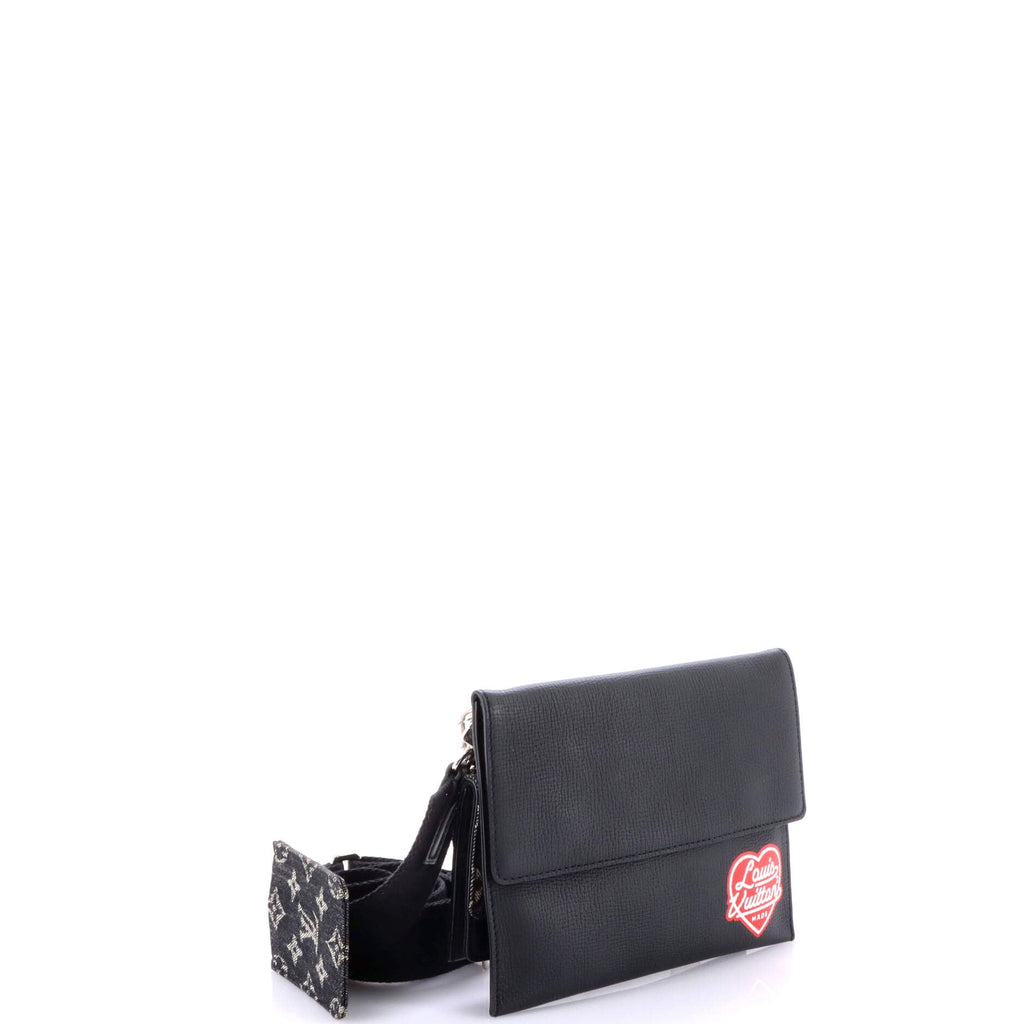 Nigo Trio Messenger Pouch Monogram Denim and Taurillon Leather