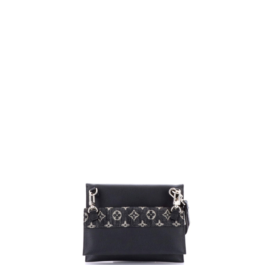 Nigo Trio Messenger Pouch Monogram Denim and Taurillon Leather