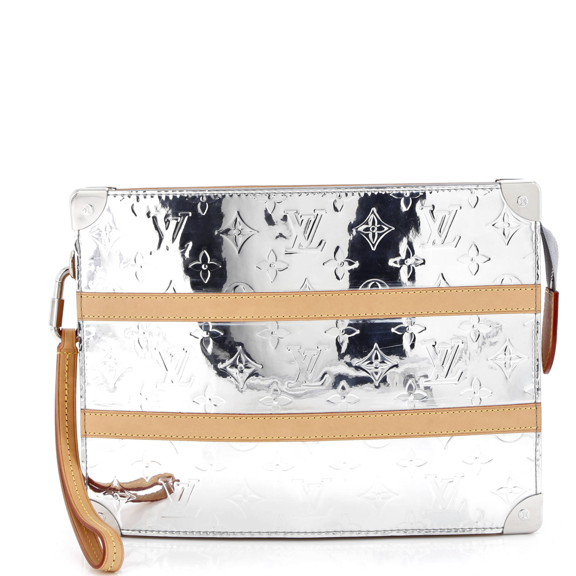 Trunk Pouch Monogram Mirror Coated Canvas