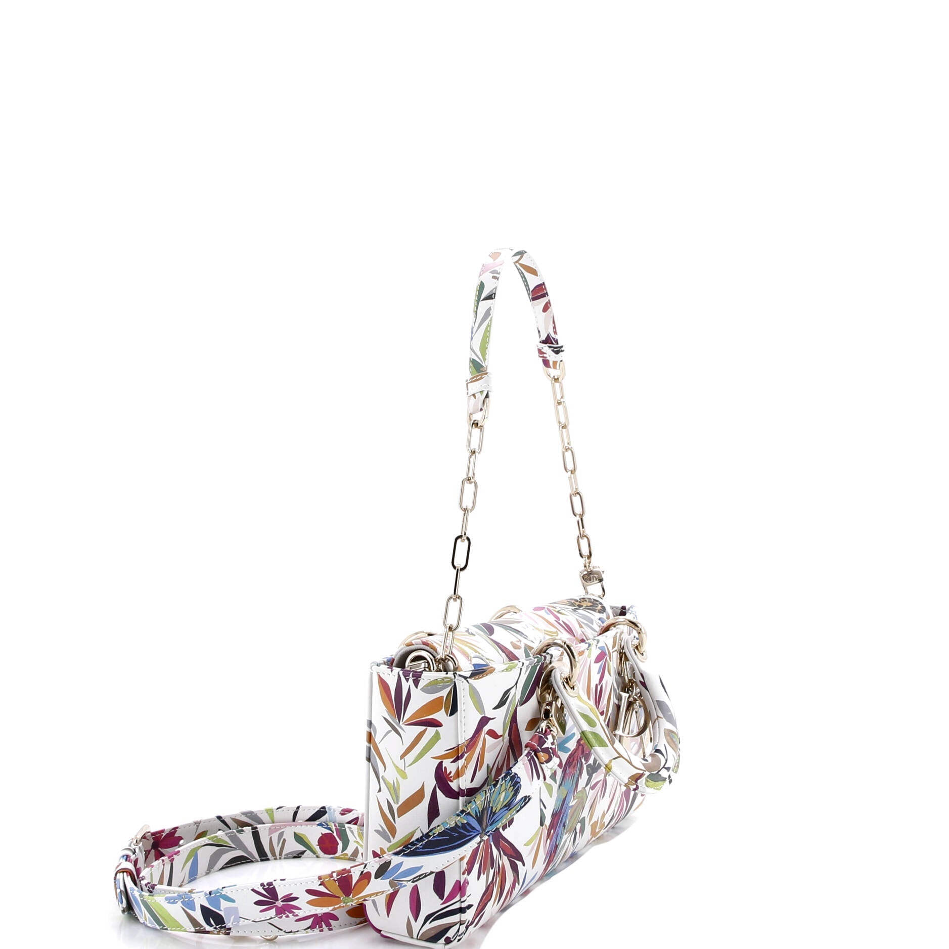 Lady D-Joy Bag Printed Leather Medium