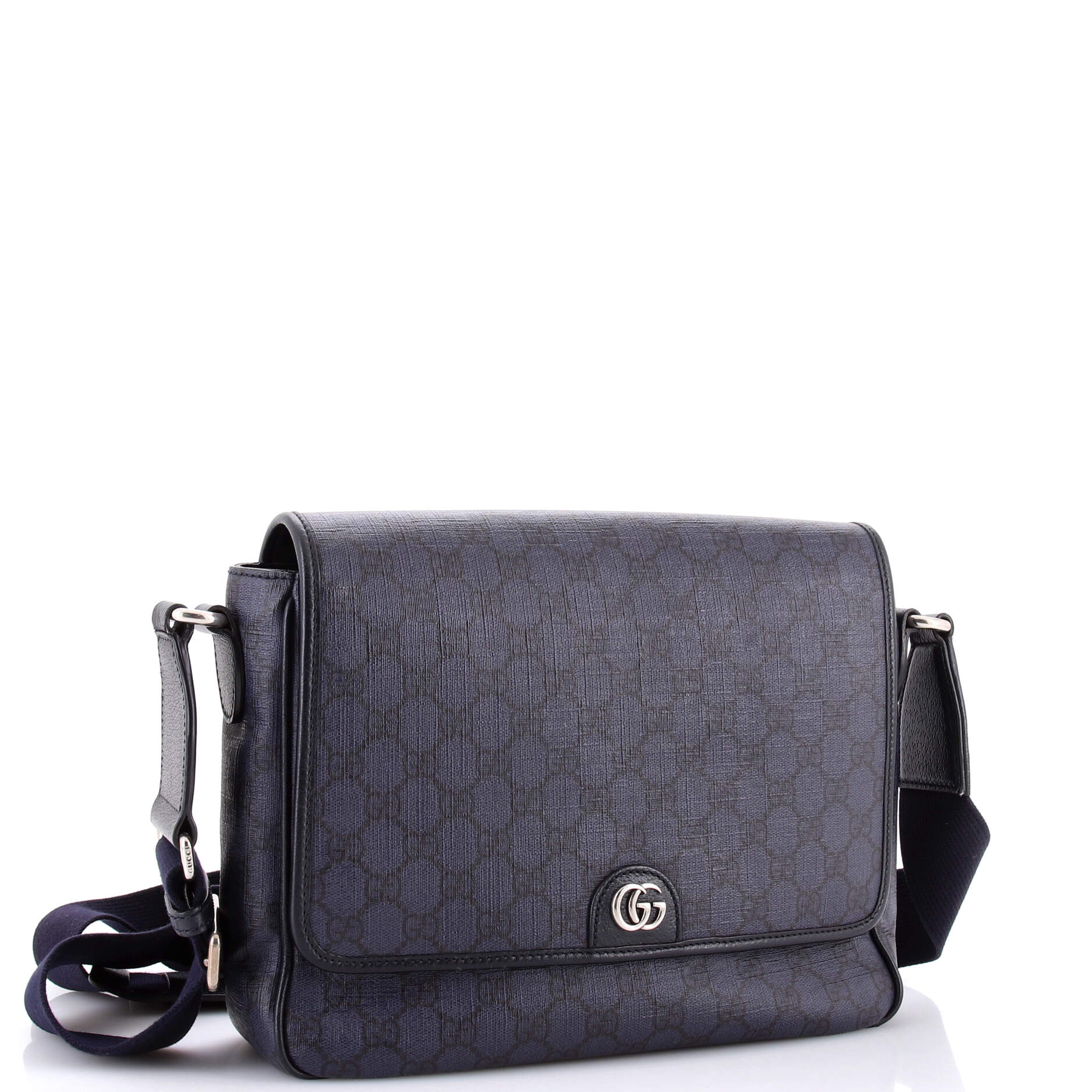 Ophidia Flap Messenger Bag GG Coated Canvas Medium