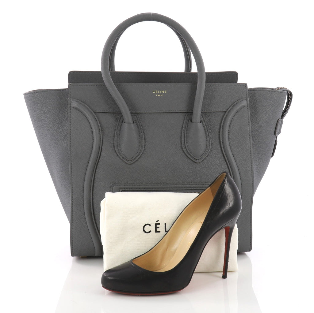 Luggage Handbag Grainy Leather Mini