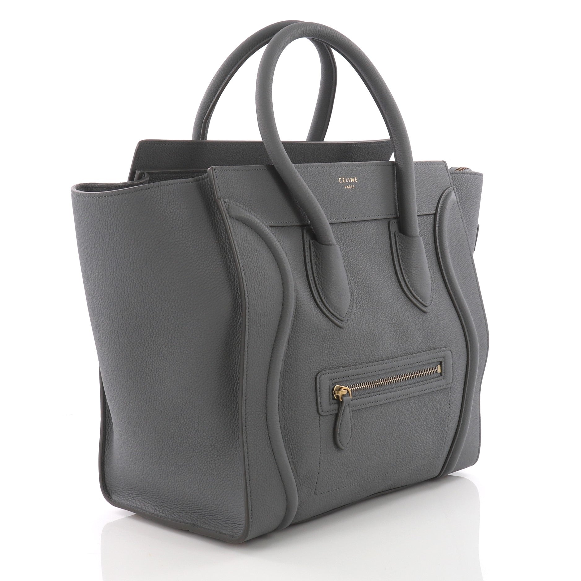 Luggage Handbag Grainy Leather Mini
