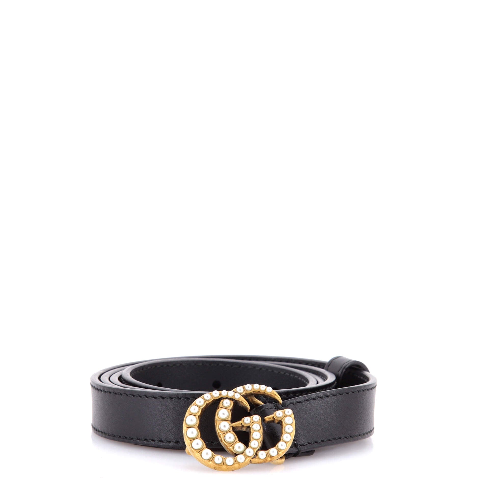 Pearly GG Marmont Belt Leather Thin 105