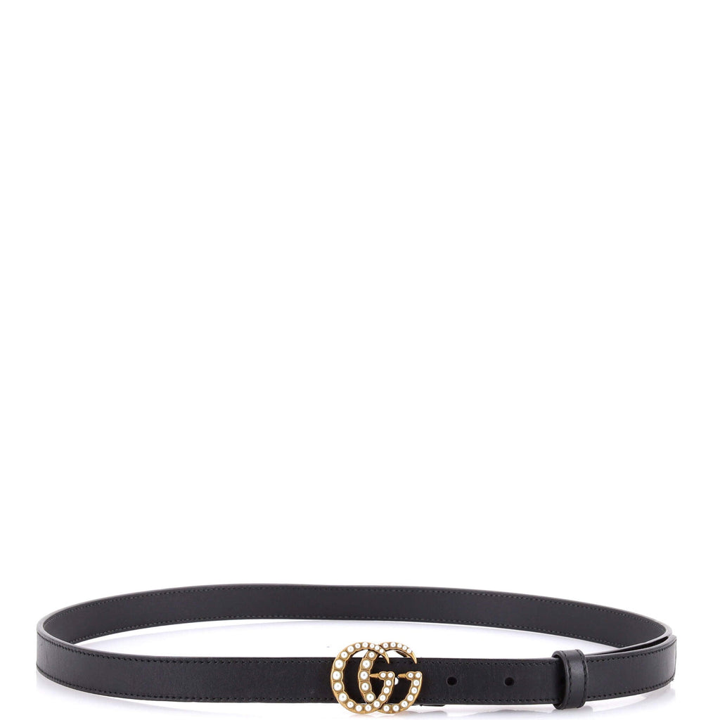 Pearly GG Marmont Belt Leather Thin 105