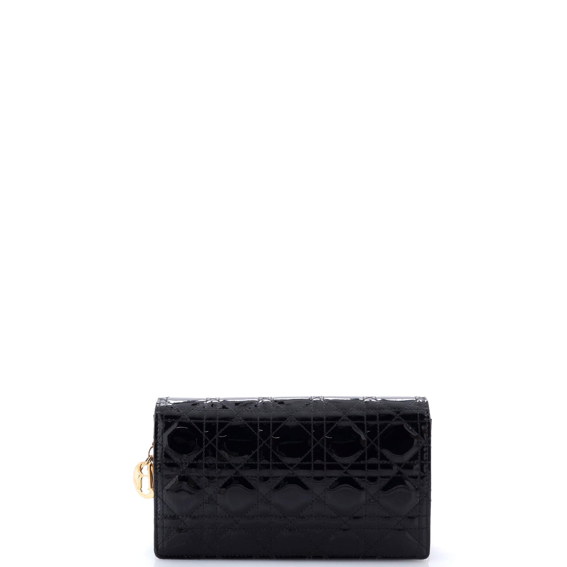 Lady Dior Clutch on Chain Cannage Quilt Patent