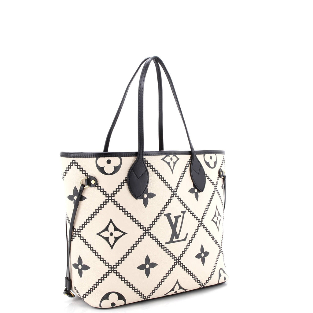 Neverfull NM Tote Monogram Empreinte Giant Broderies MM