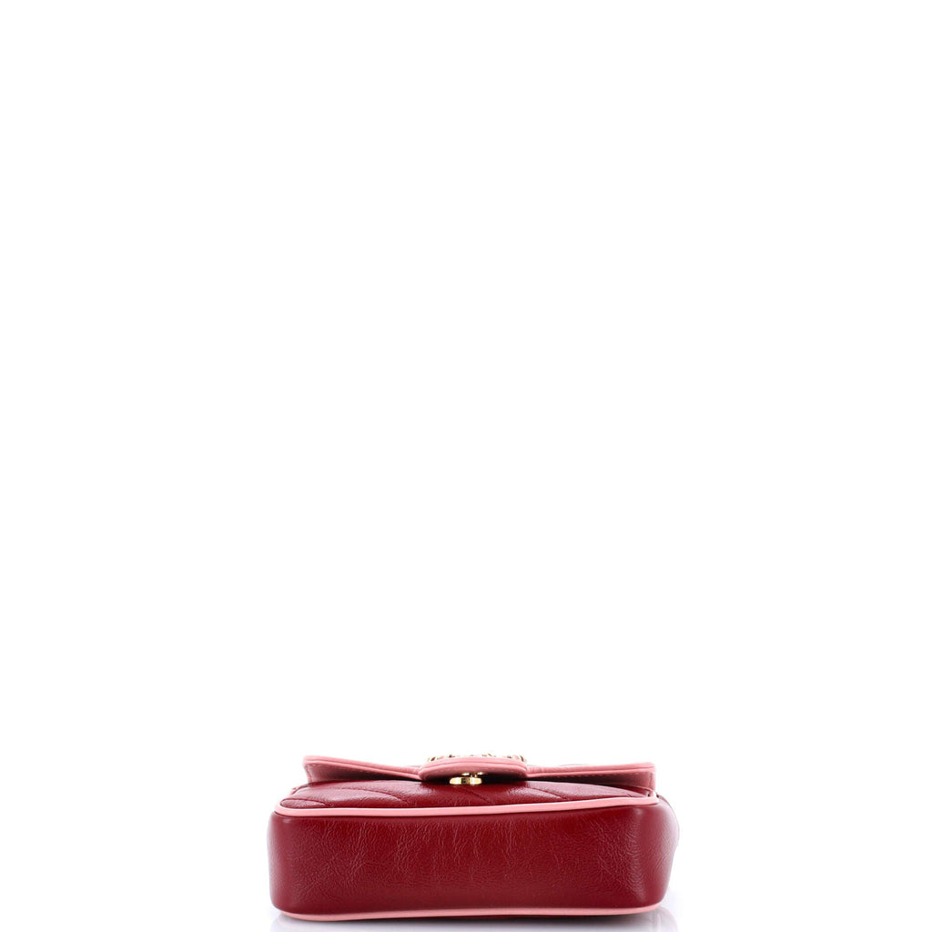 GG Marmont Flap Bag Diagonal Quilted Leather Super Mini