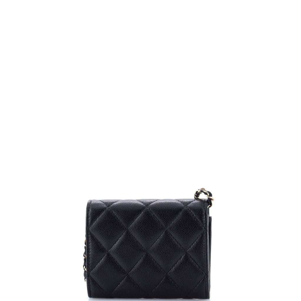 Coco Candy Card Holder on Chain Quilted Caviar
