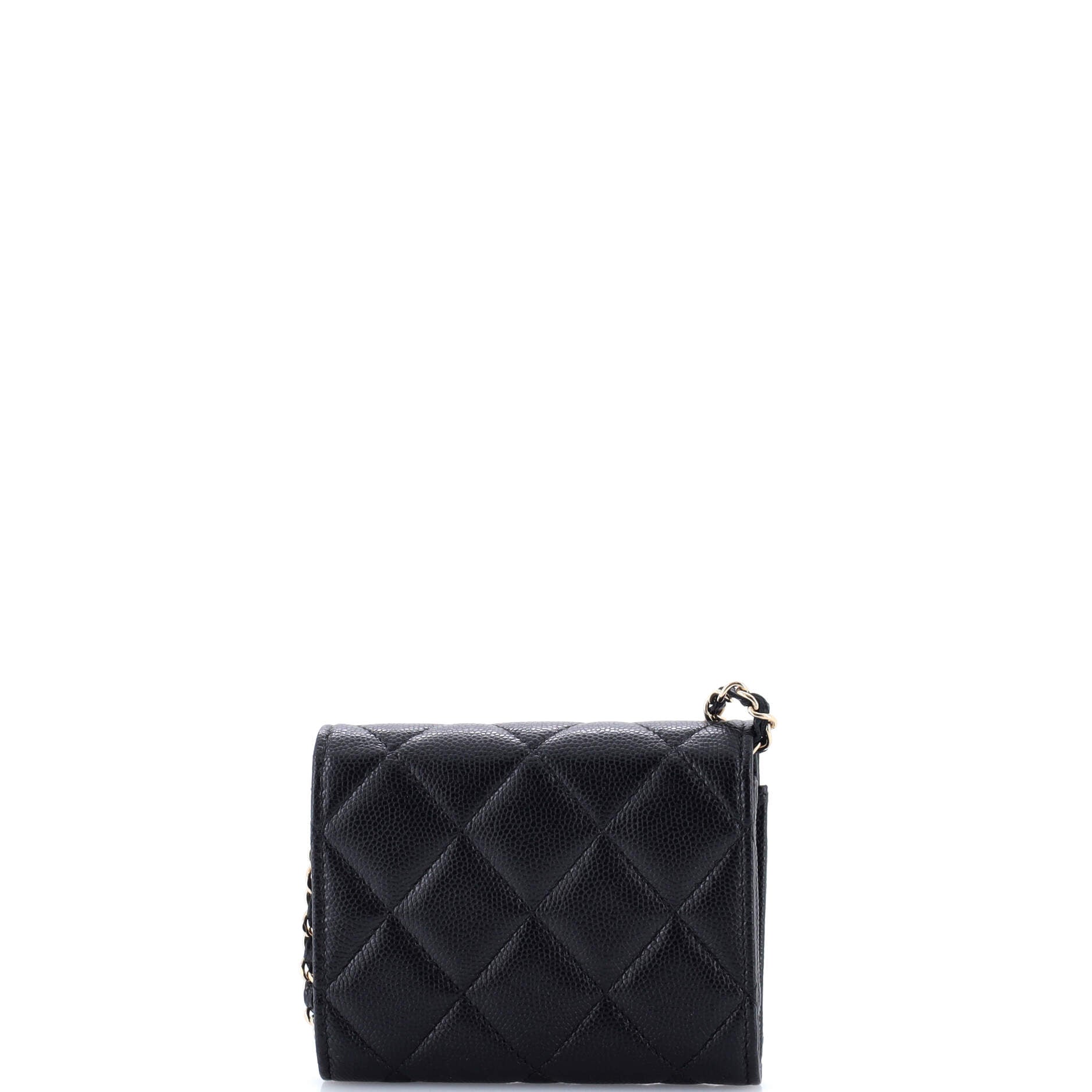 Coco Candy Card Holder on Chain Quilted Caviar