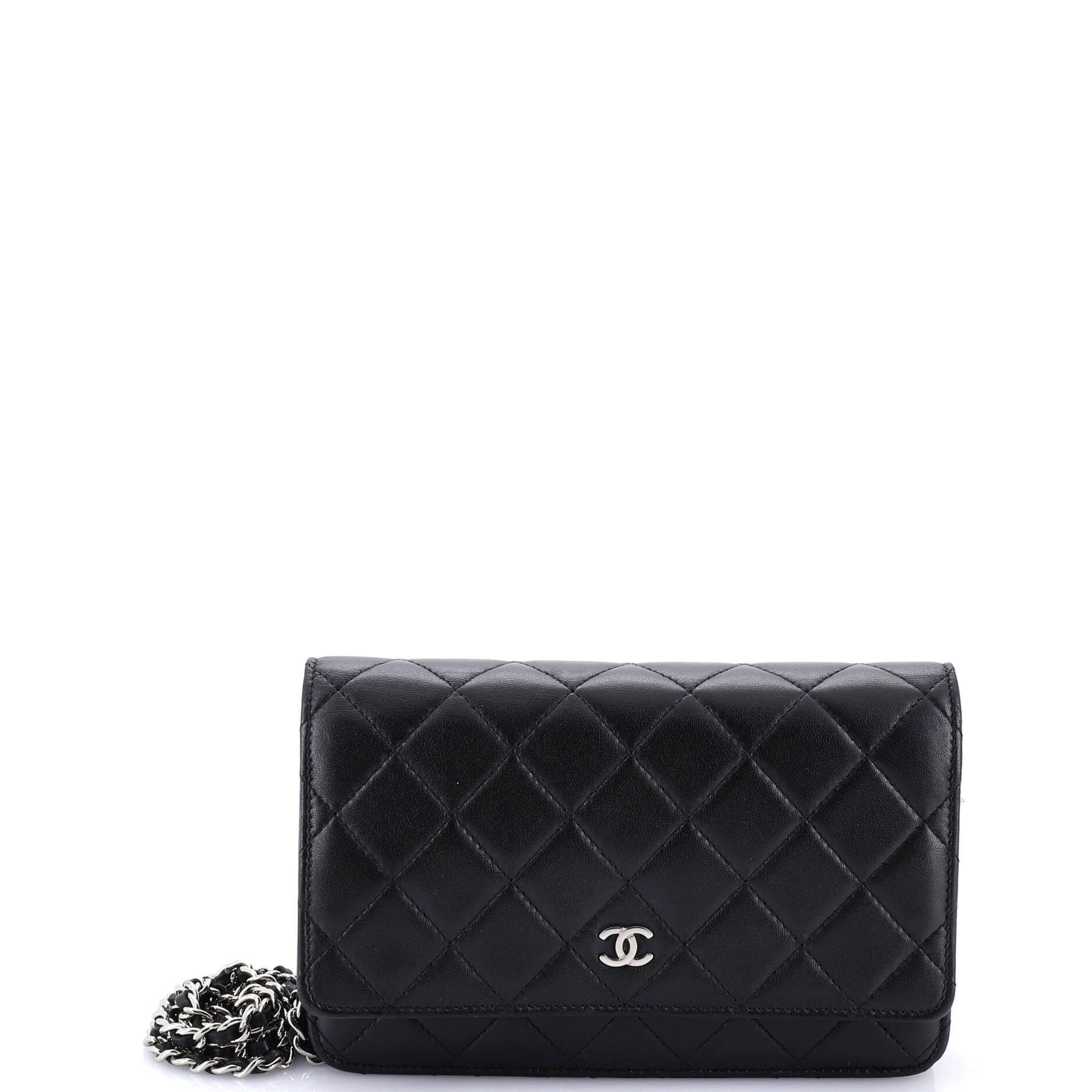 Wallet on Chain Quilted Lambskin