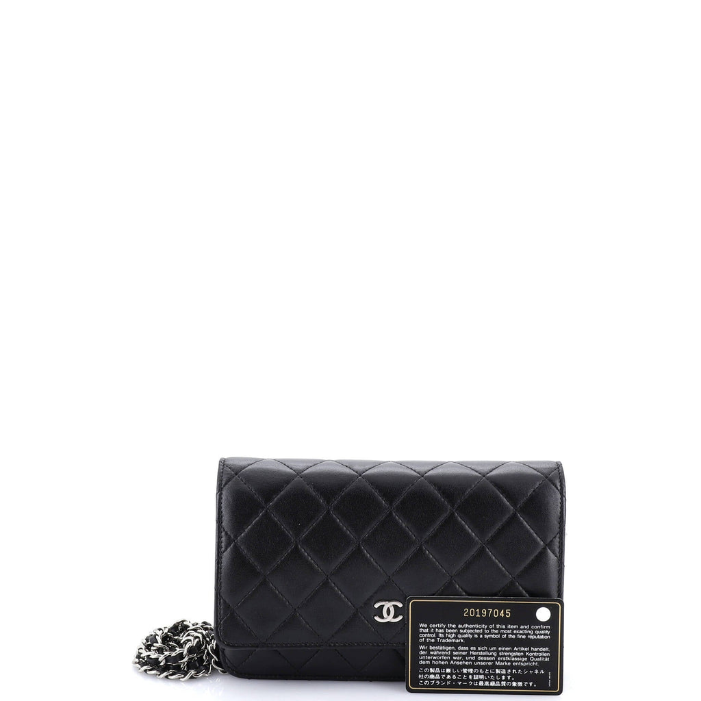 Wallet on Chain Quilted Lambskin