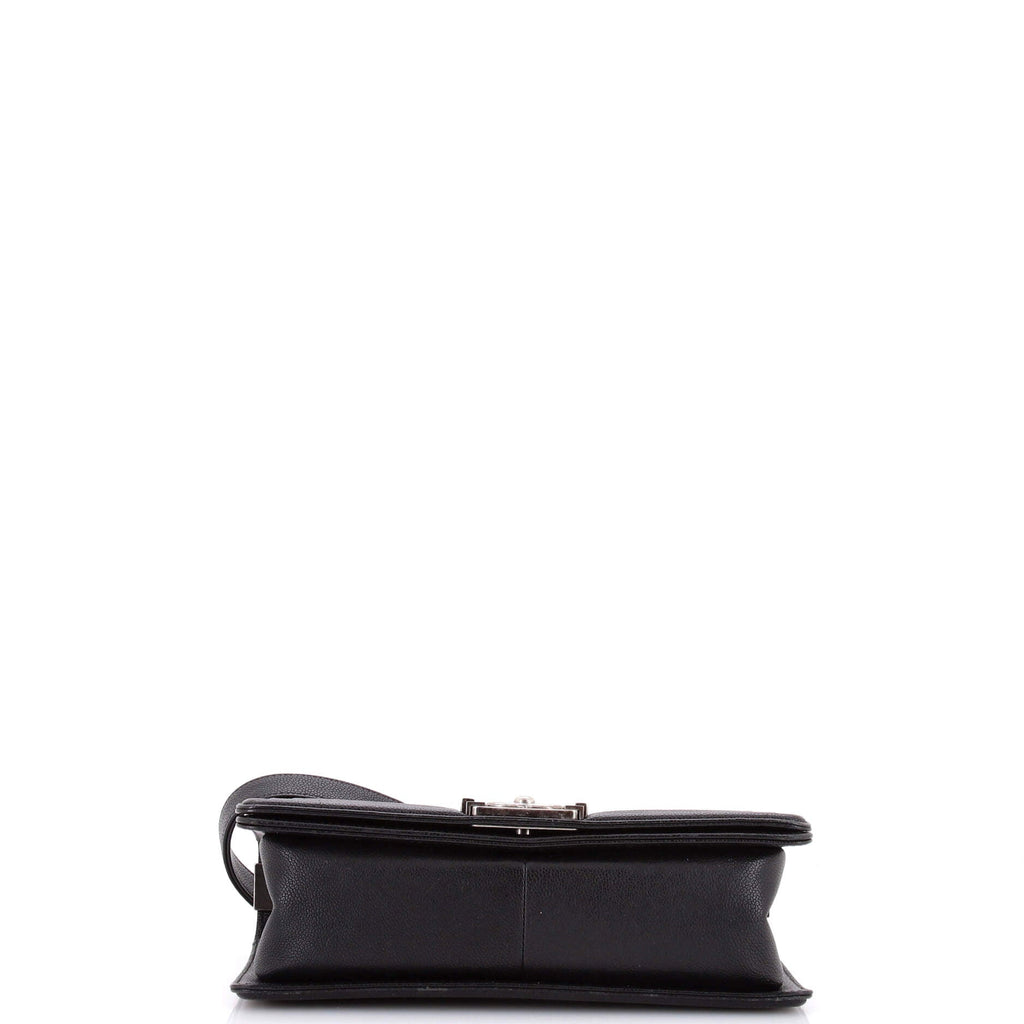 Boy Flap Bag Quilted Caviar Old Medium