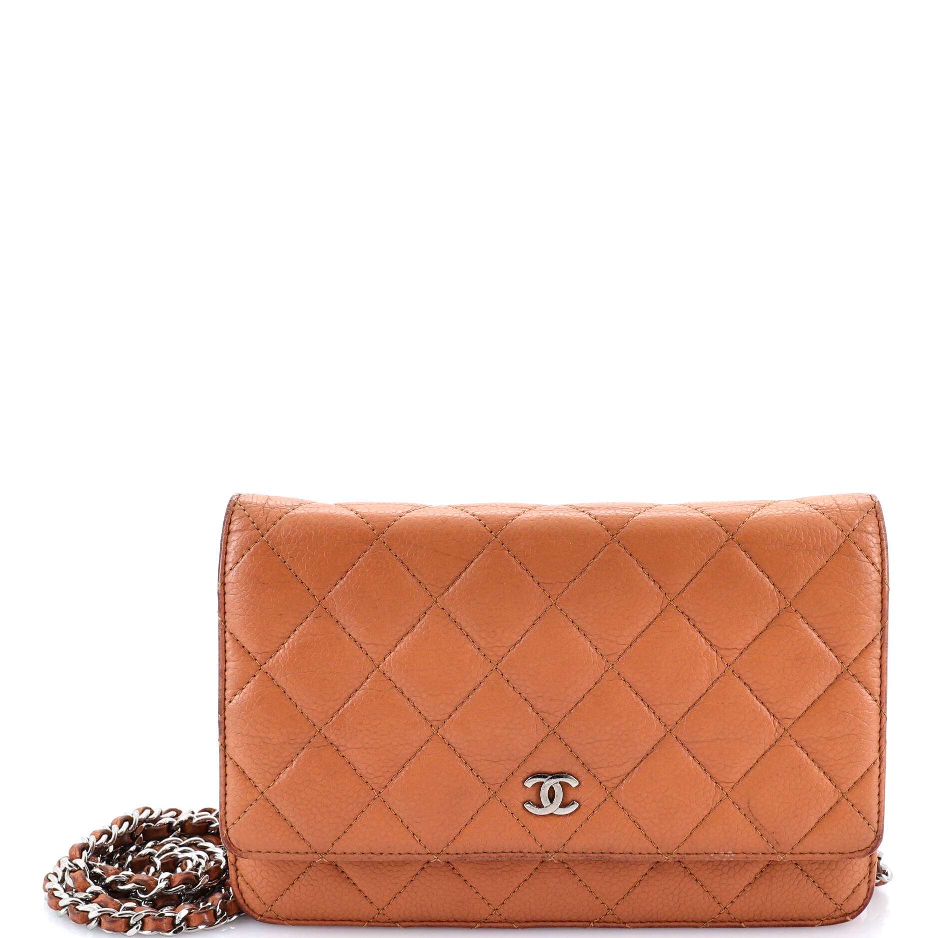 Wallet on Chain Quilted Caviar