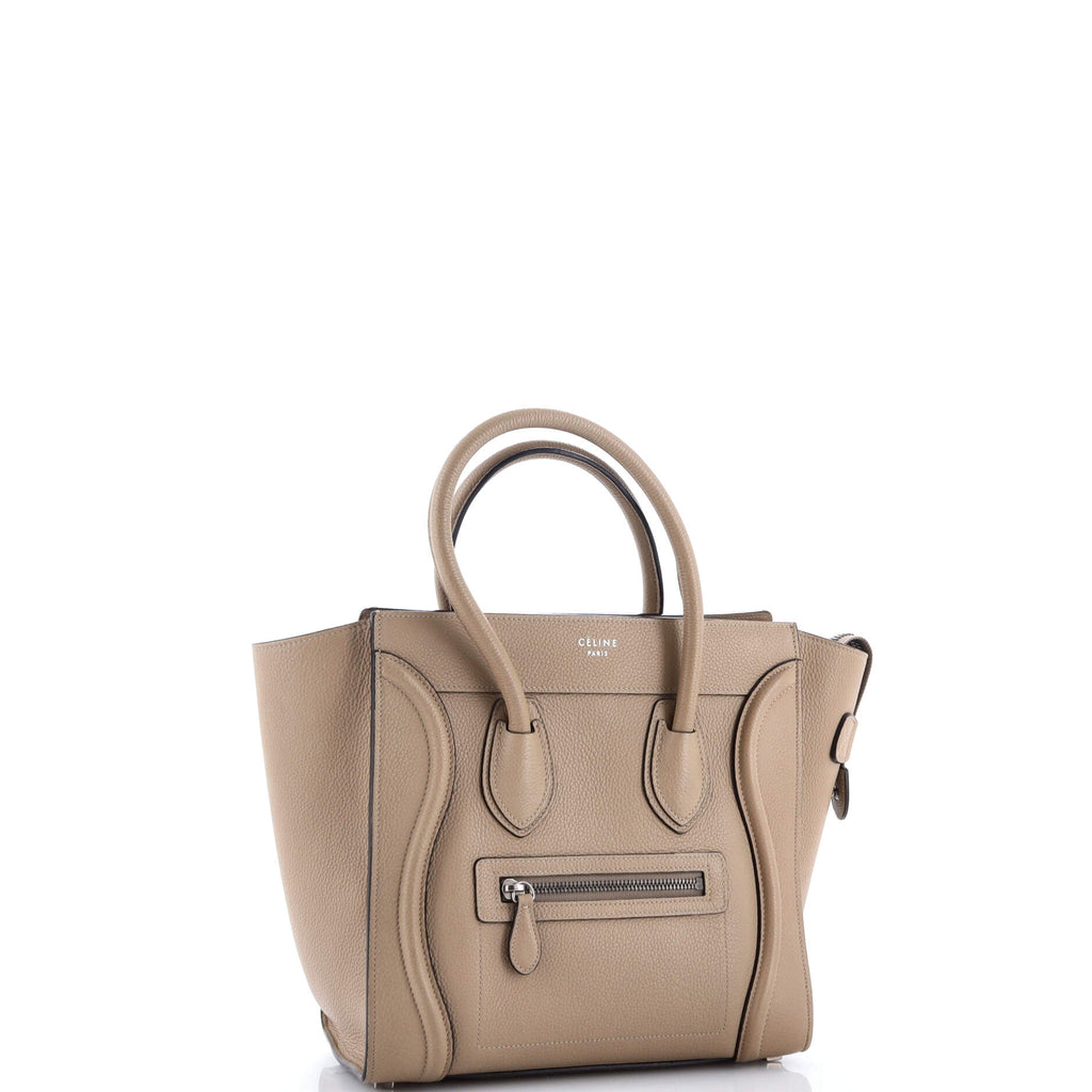 Luggage Bag Grainy Leather Micro