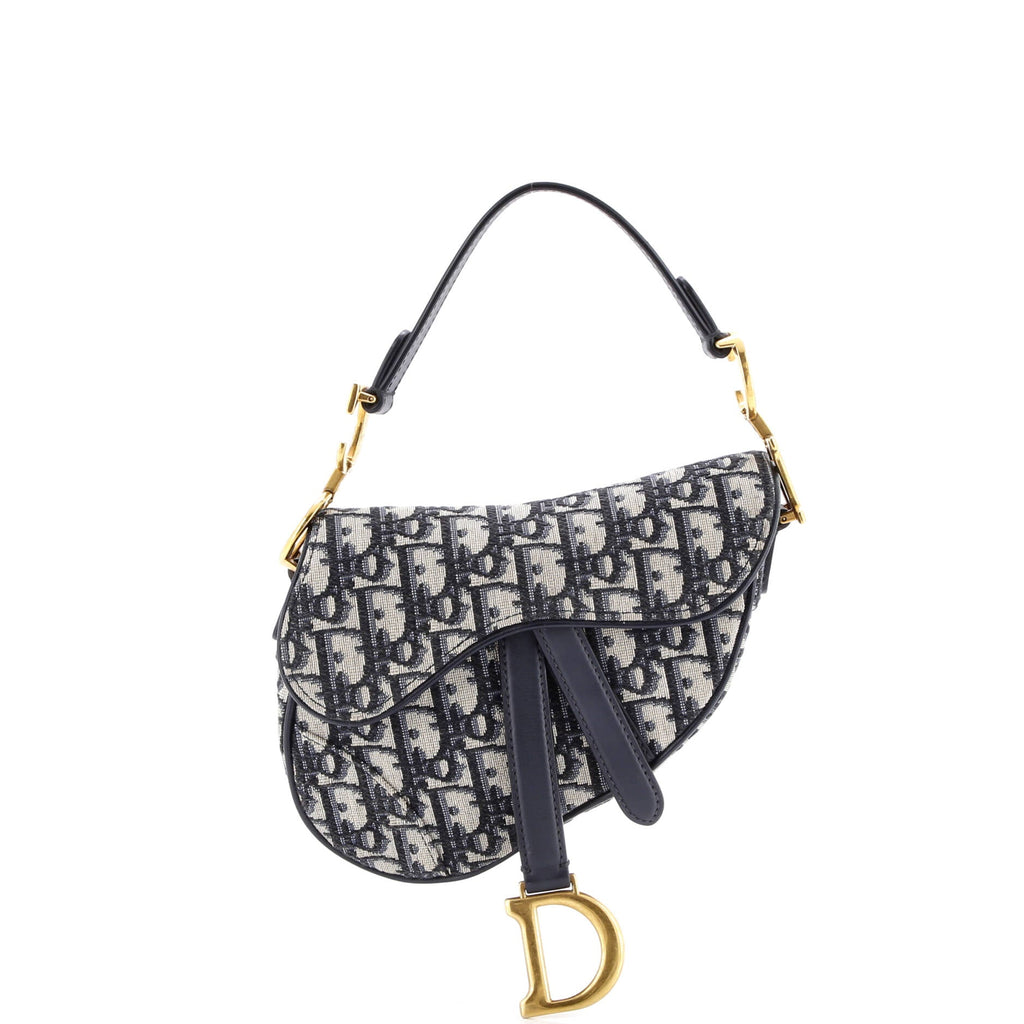 Saddle Handbag Oblique Canvas Mini