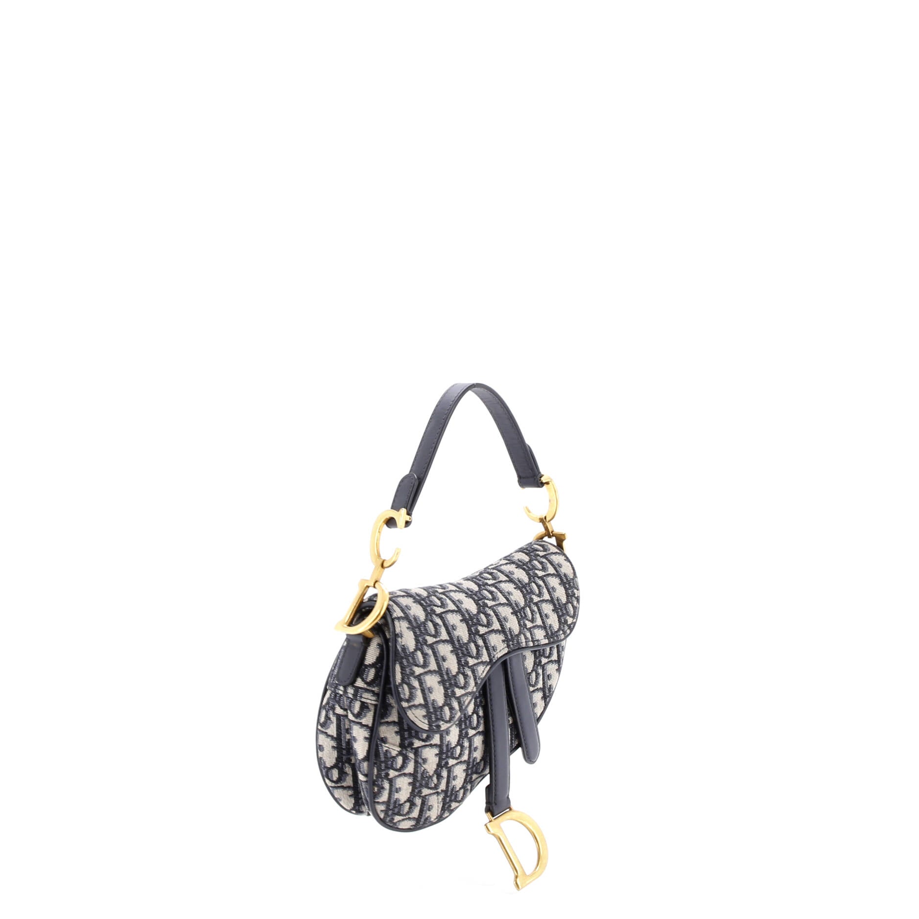 Saddle Handbag Oblique Canvas Mini