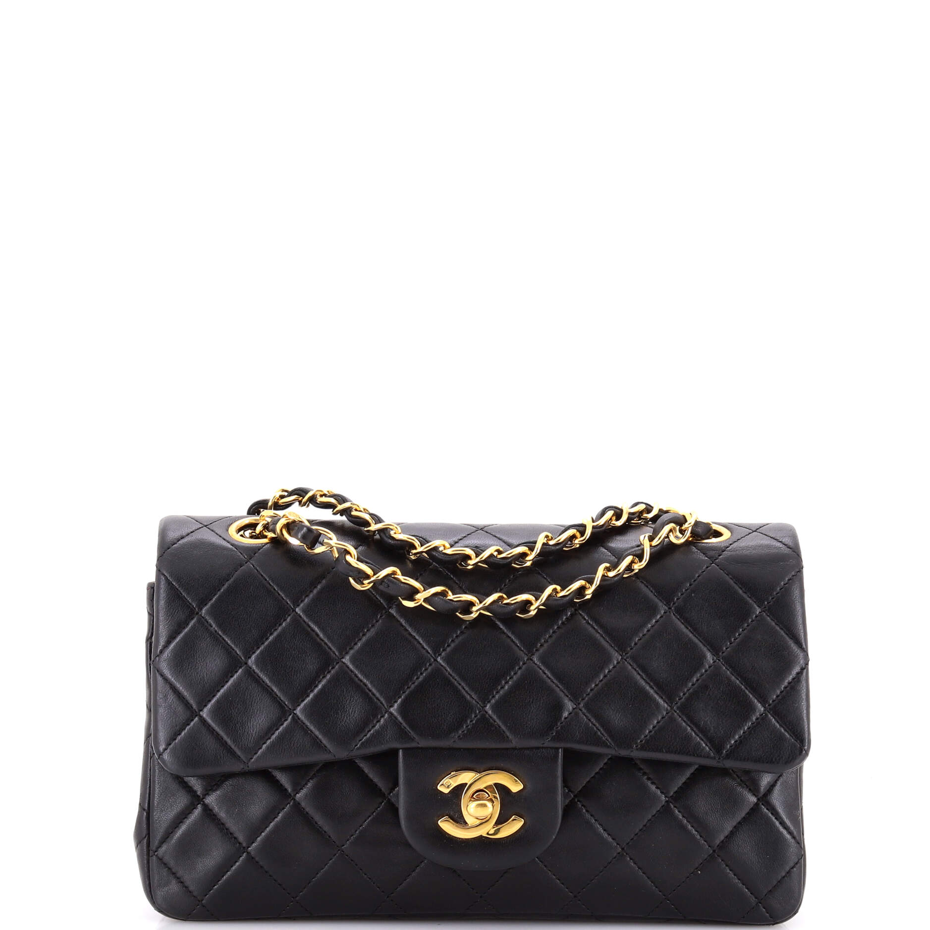 Classic Double Flap Bag Quilted Lambskin Small