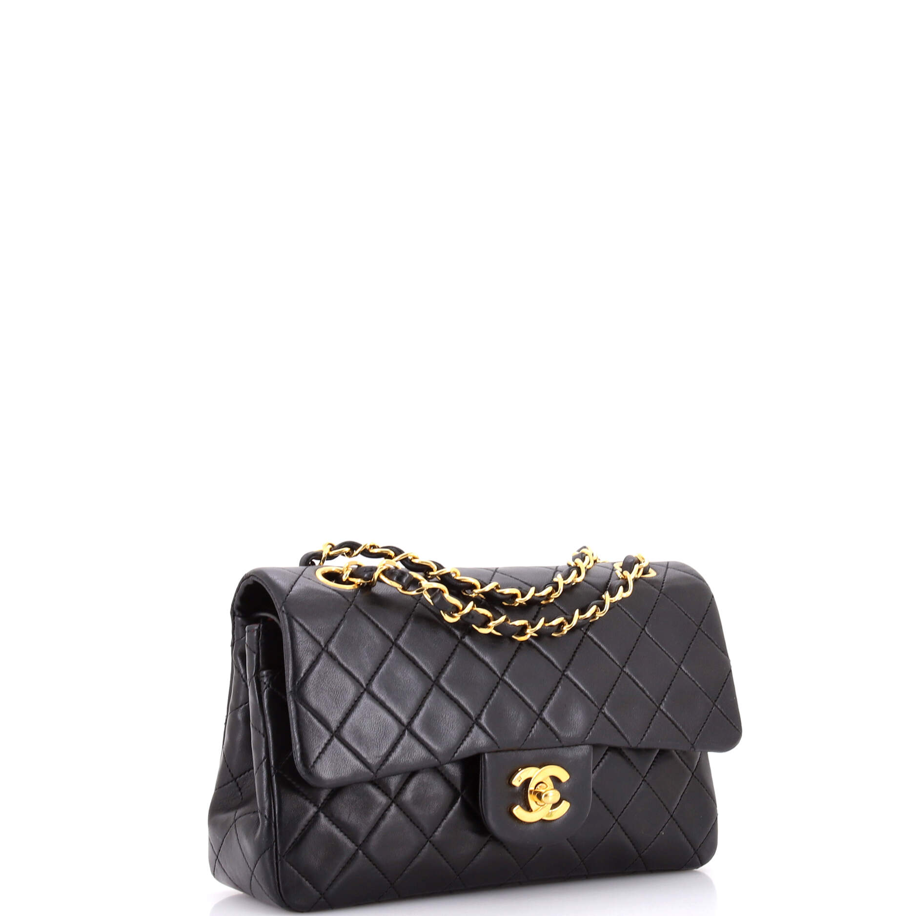 Classic Double Flap Bag Quilted Lambskin Small