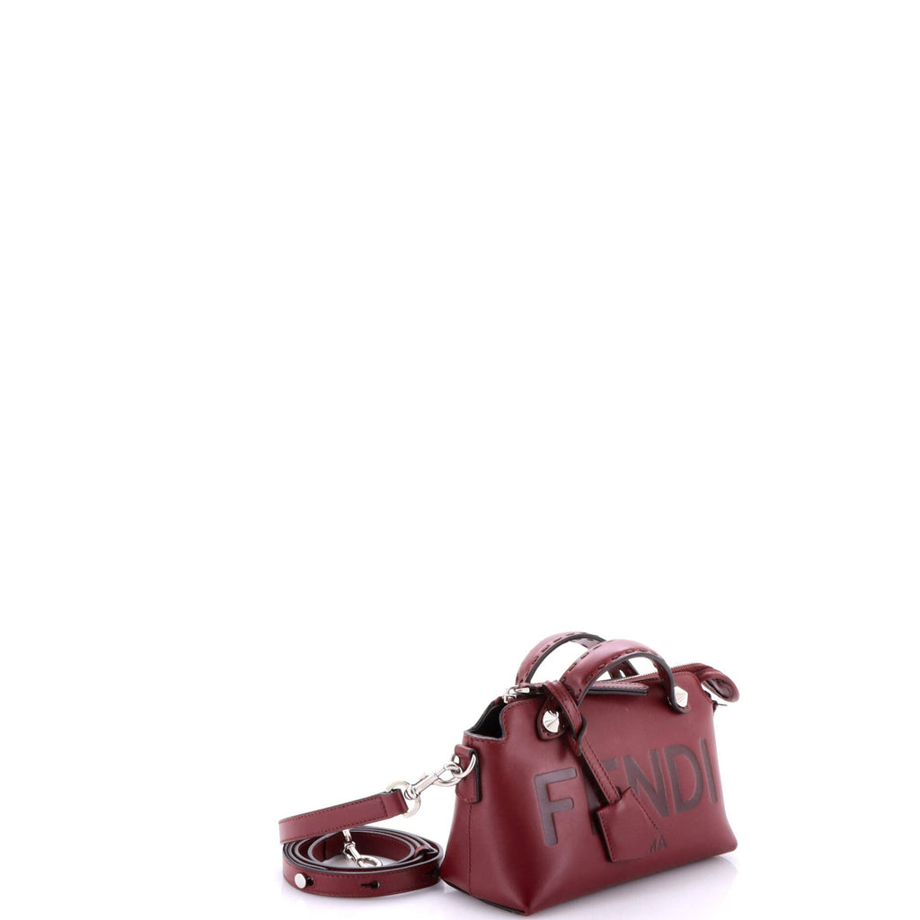 Logo By The Way Satchel Embossed Leather Mini