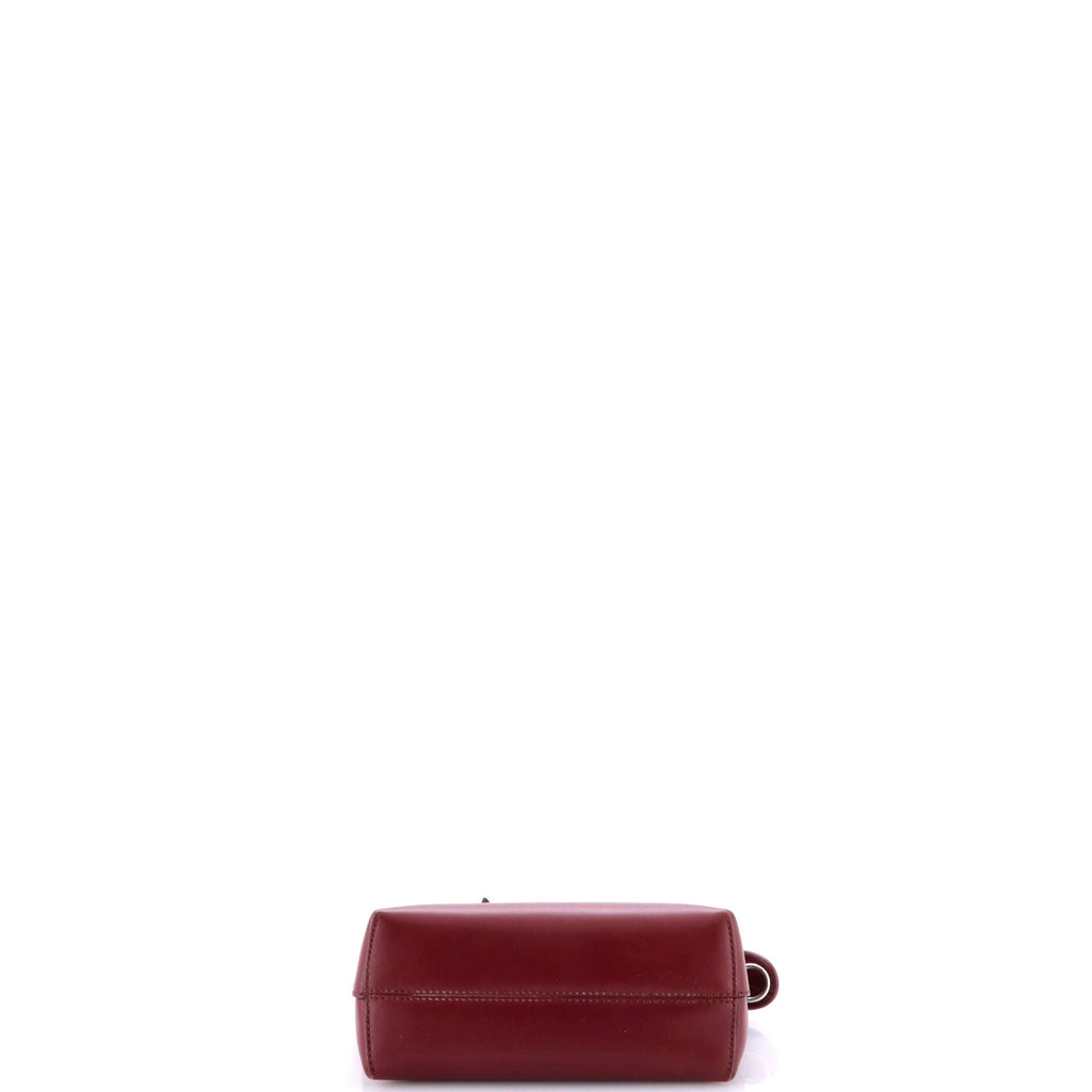 Logo By The Way Satchel Embossed Leather Mini