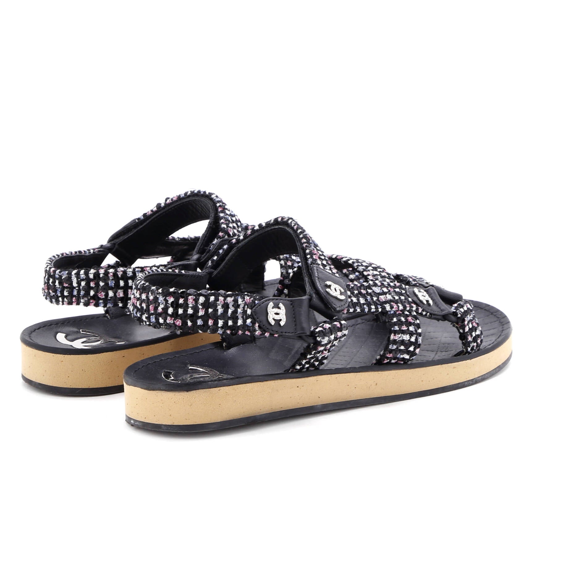 Women's Crystal CC Sandals Tweed