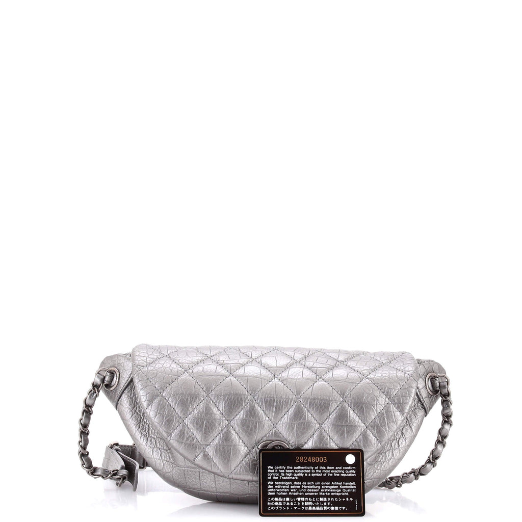 Easy Trip Belt Bag Quilted Embossed Calfskin
