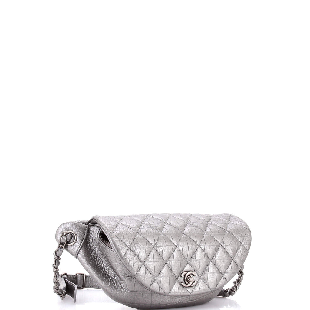 Easy Trip Belt Bag Quilted Embossed Calfskin