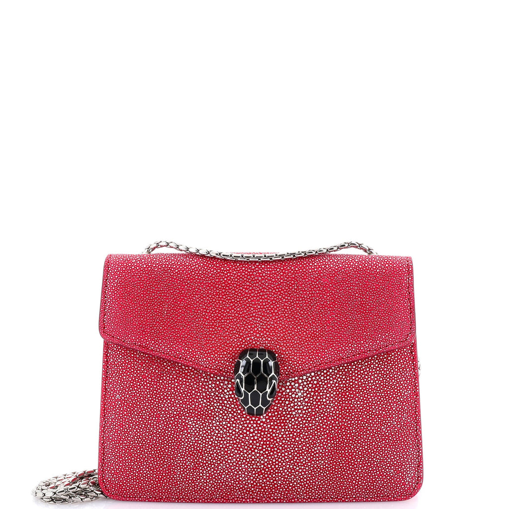 Serpenti Forever Shoulder Bag Stingray Small