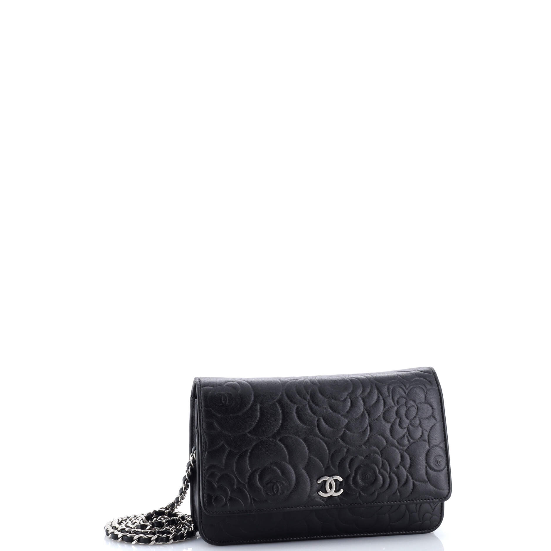 Wallet on Chain Camellia Lambskin