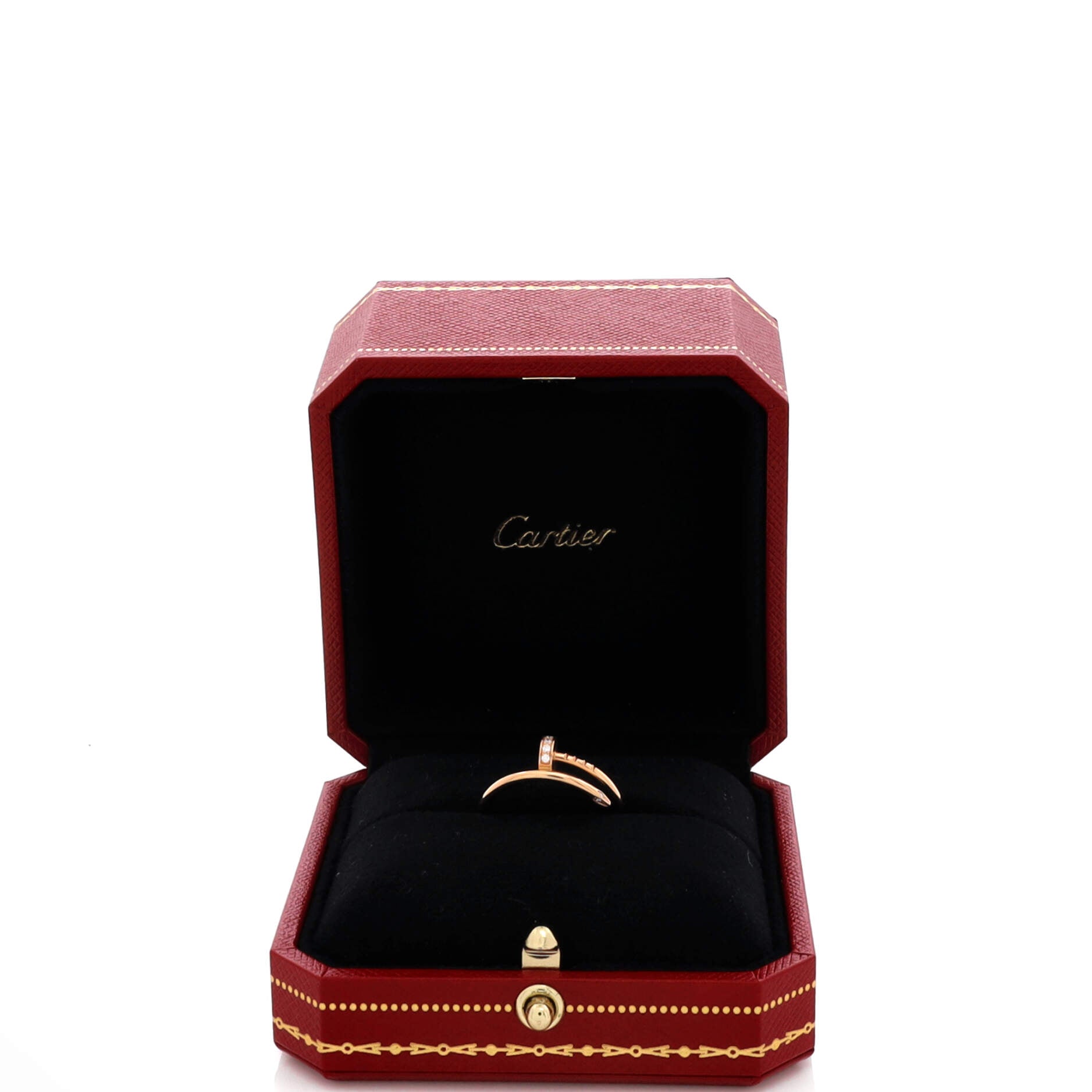 Juste un Clou Ring 18K Rose Gold and Diamonds Small