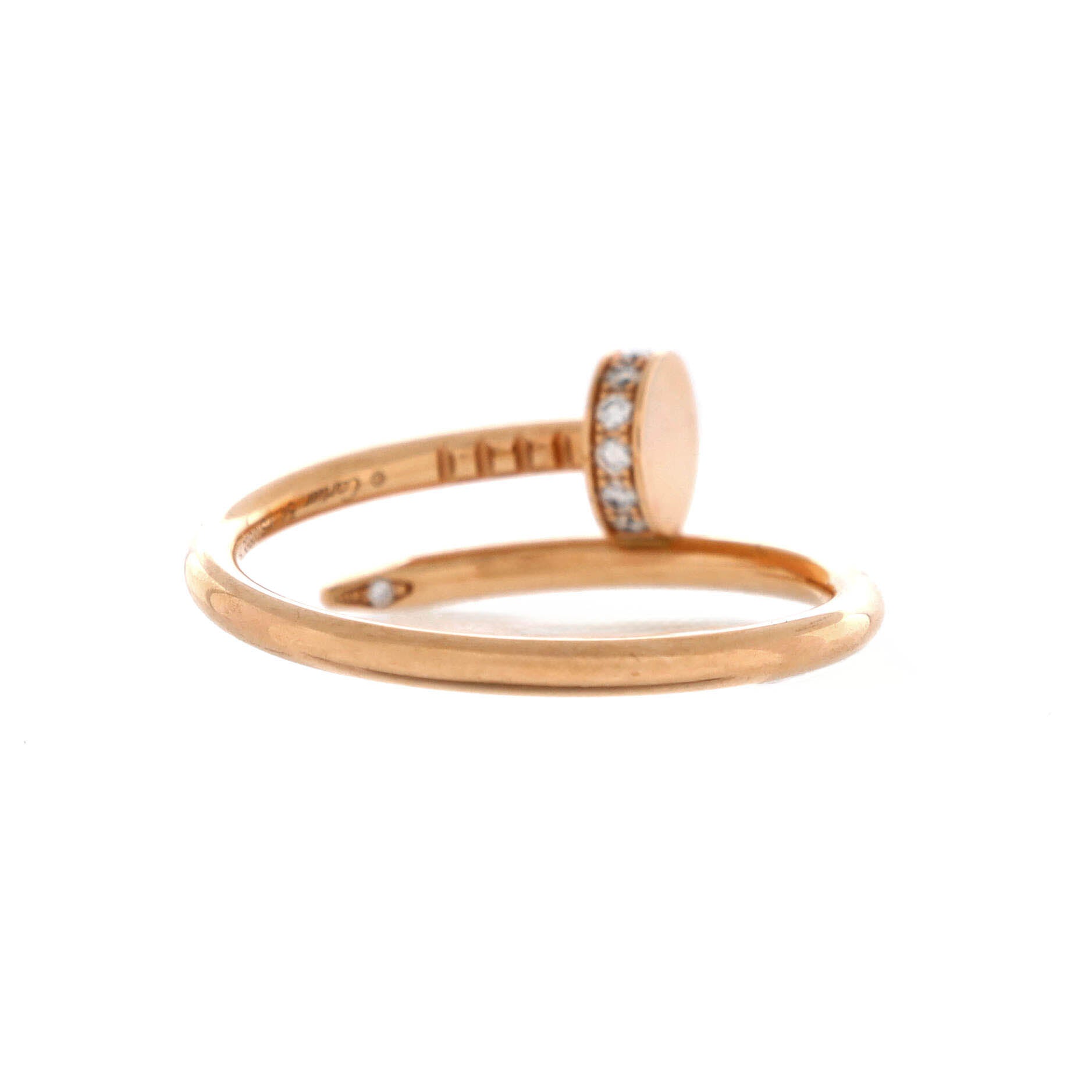 Juste un Clou Ring 18K Rose Gold and Diamonds Small